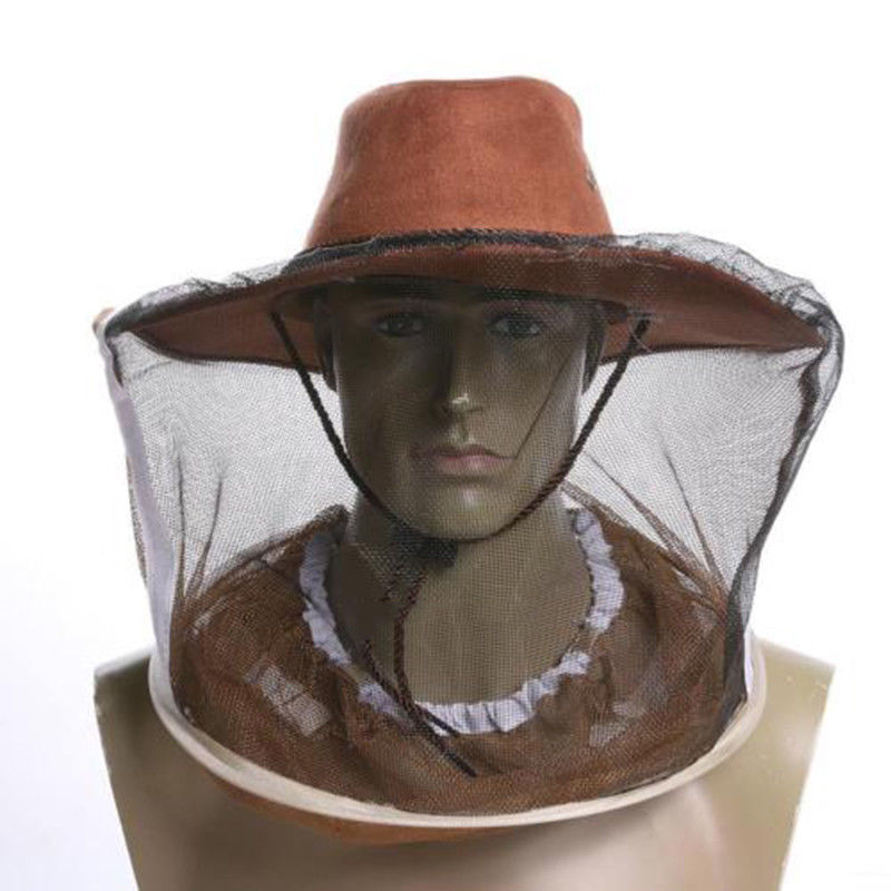 Beekeep Beekeeper Cowboy Hat Mosquito Bee Insect Net  Face Head Protector IC 